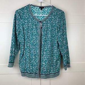 Talbots cardigan size L, EUC 3/4 sleeves.